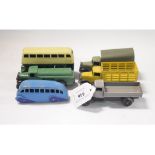 A Dinky Toys petrol tanker and other commercial vehicles (qty)