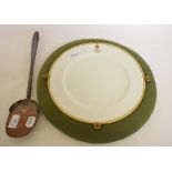 Royalty interest: a Royal Crown Derby dinner plate,