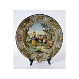 A late 17th/early 18th century large Italian maiolica charger,