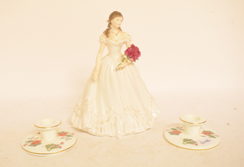 Seven Royal Doulton figures, including Christmas Day 2001, HN4315, a Royal Worcester figure, - Image 3 of 4