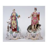 A Chelsea style porcelain figure, Asia,