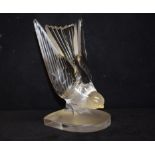 A Lalique bird paperweight, 15.5 cm high