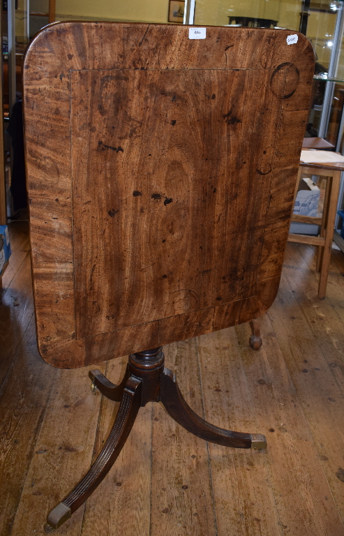 A 19th century mahogany tripod table, 77 - Image 2 of 7