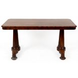 An early Victorian rosewood centre table