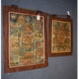 A Thangka, possibly Nepalese, decorated