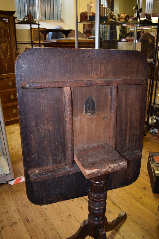 A 19th century mahogany tripod table, 77 - Image 3 of 7