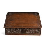 A CHARLES II OAK DESK BOX