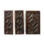 A GROUP OF LINENFOLD AND GOTHIC CARVED PANELS