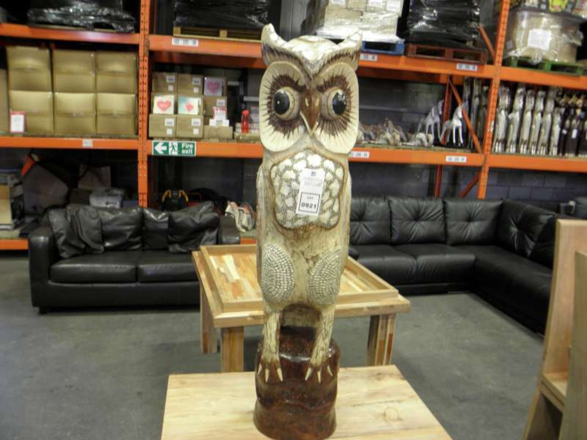 WOODEN OWL ORNAMENT