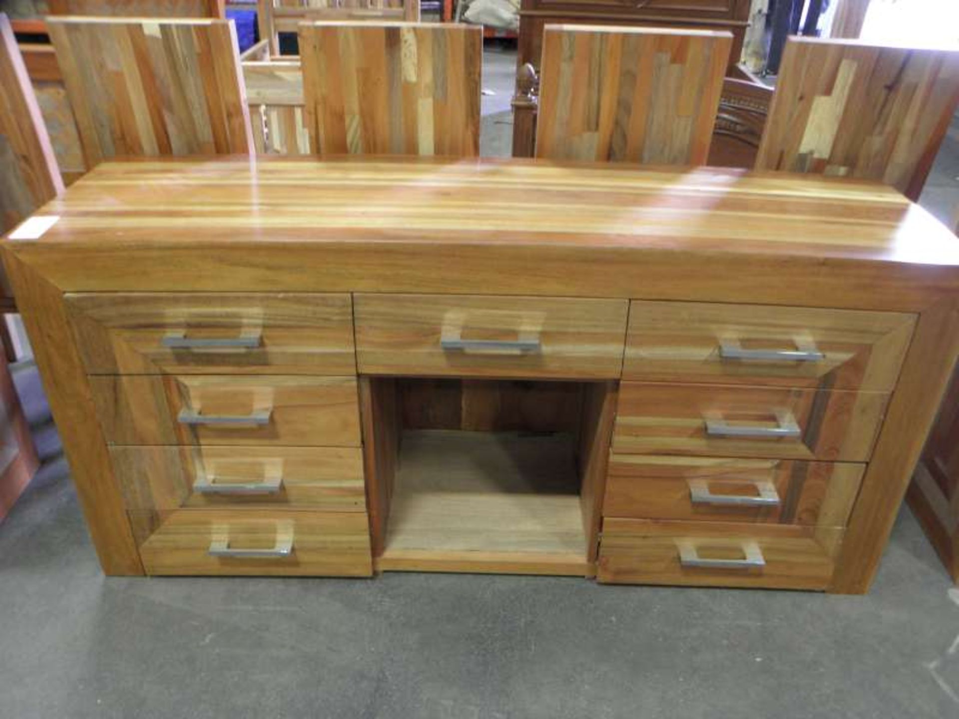 SOLID MIXED WOOD 9 DRAW SIDEBOARD RRP £875.00