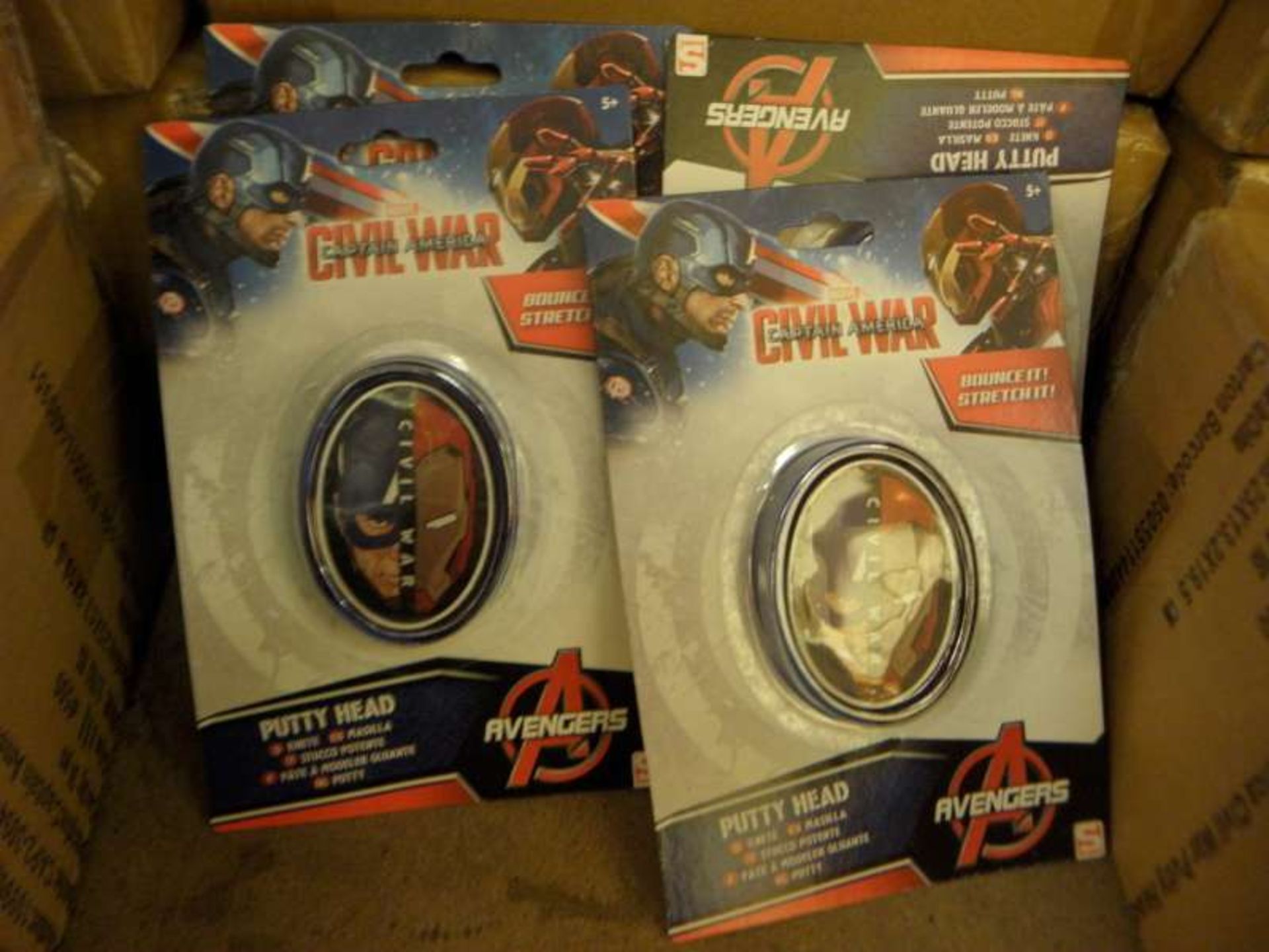 240 X AVENGERS PUTTY HEADS IN 10 BOXES