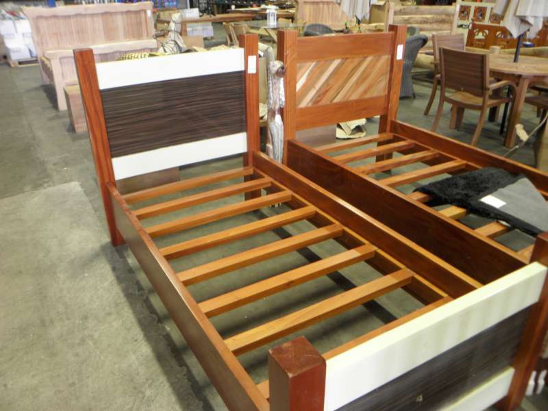 SOLID MIXED WOOD SINGLE BED