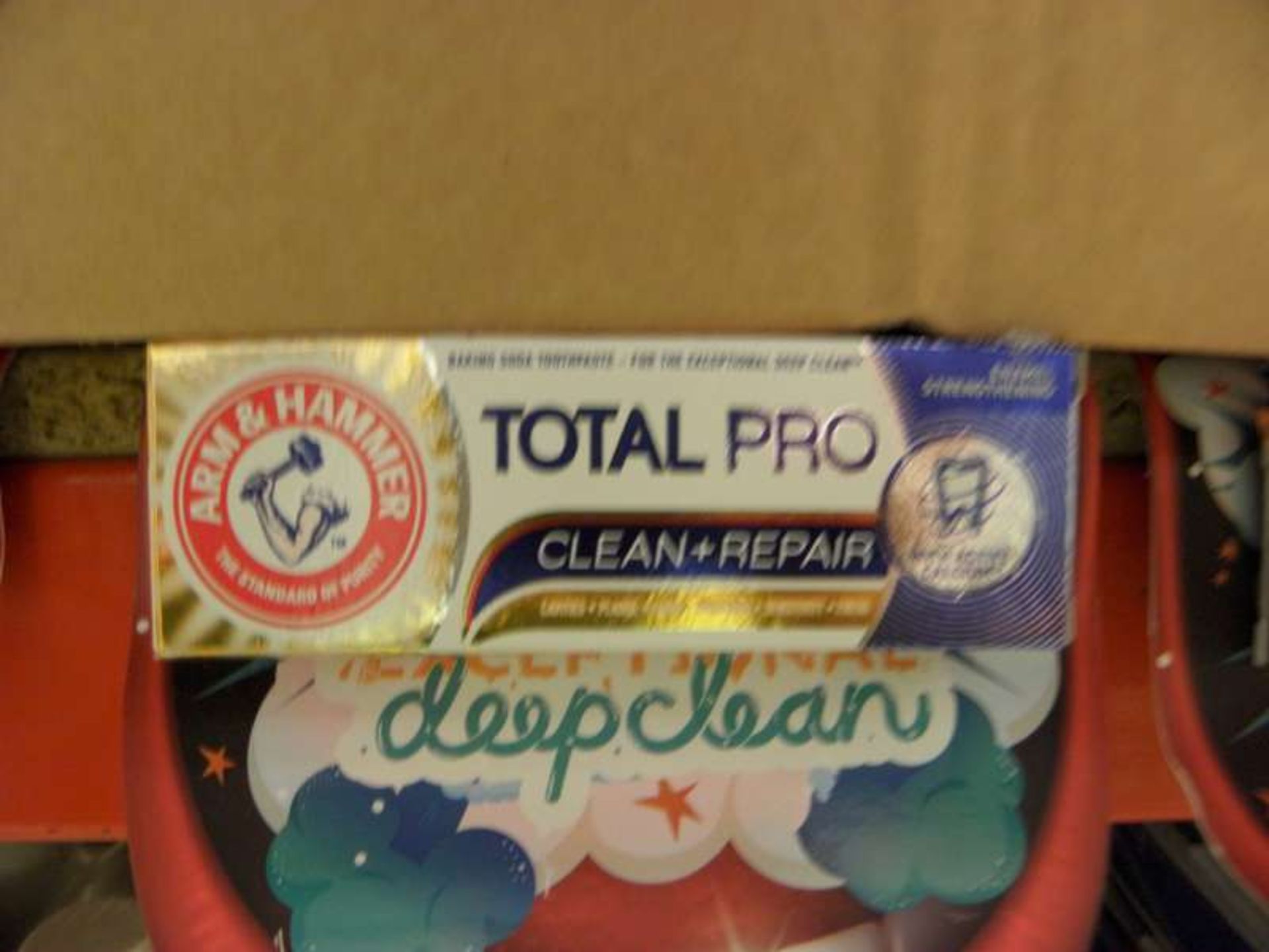 144 X 25 ML TUBES OF ARM AND HAMMER TOTAL PRO TOOTHPASTE IN 2 BOXES