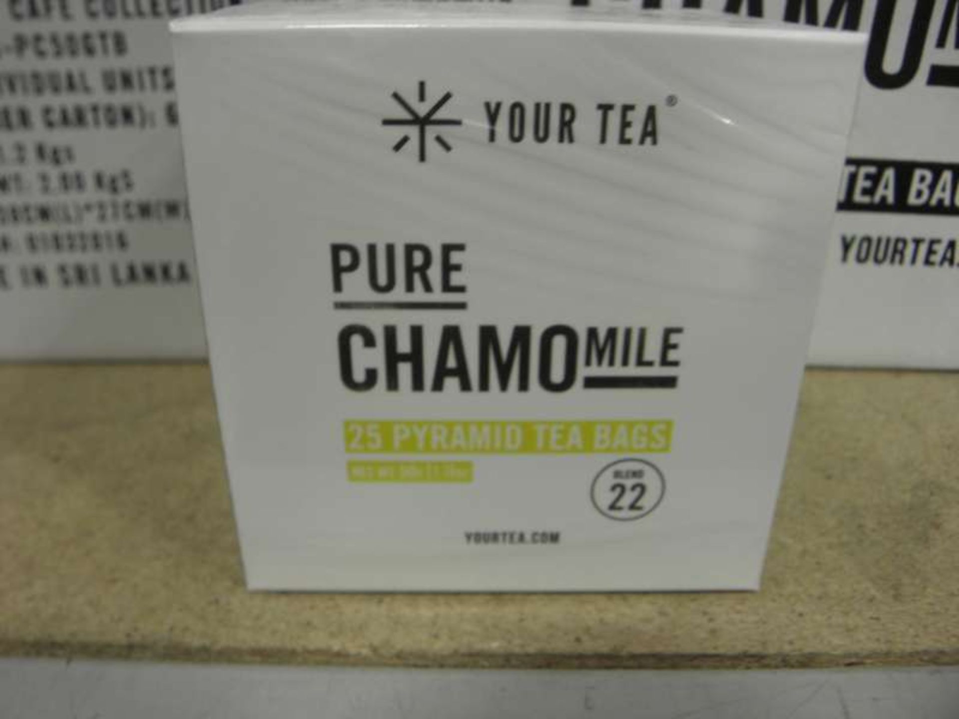72 X BOXES OF 25 PYRAMID PURE CHAMOMILE YOUR TEA TEABAGS IN 3 BOXES ( EXP 01/01/2019 )