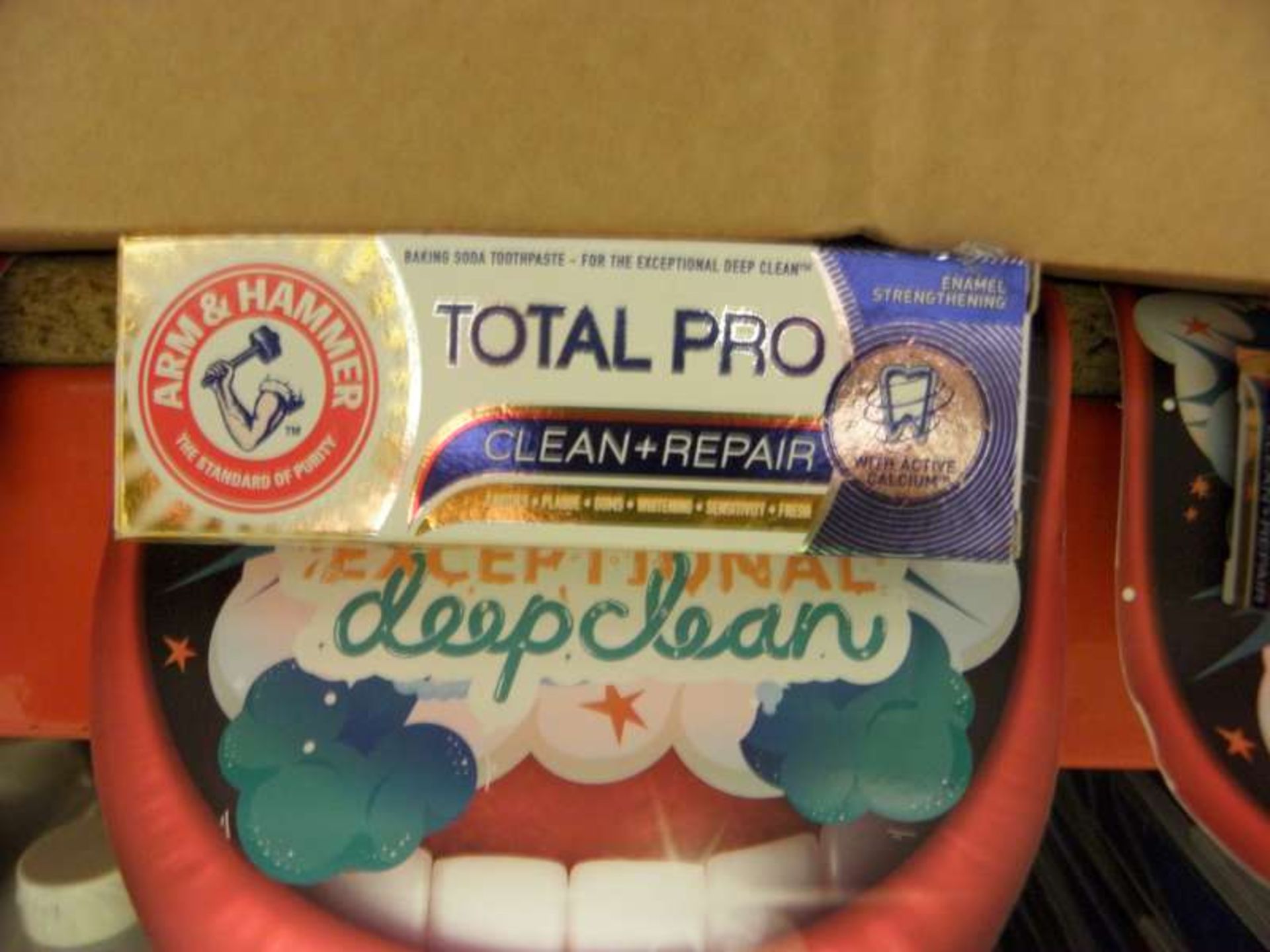 144 X 25 ML TUBES OF ARM AND HAMMER TOTAL PRO TOOTHPASTE IN 2 BOXES