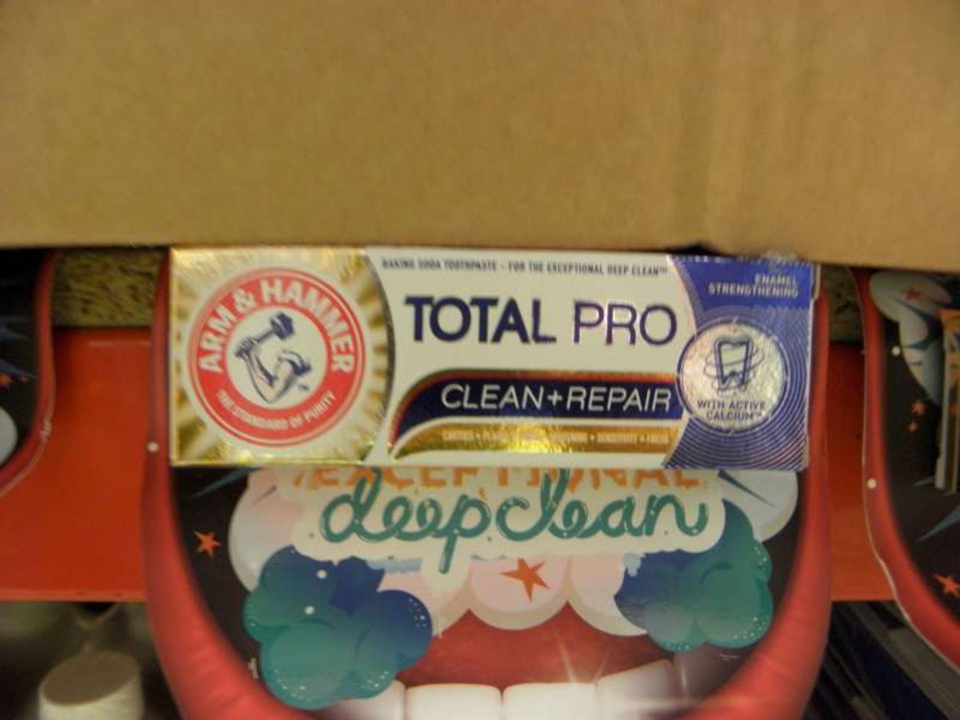 144 X 25 ML TUBES OF ARM AND HAMMER TOTAL PRO TOOTHPASTE IN 2 BOXES