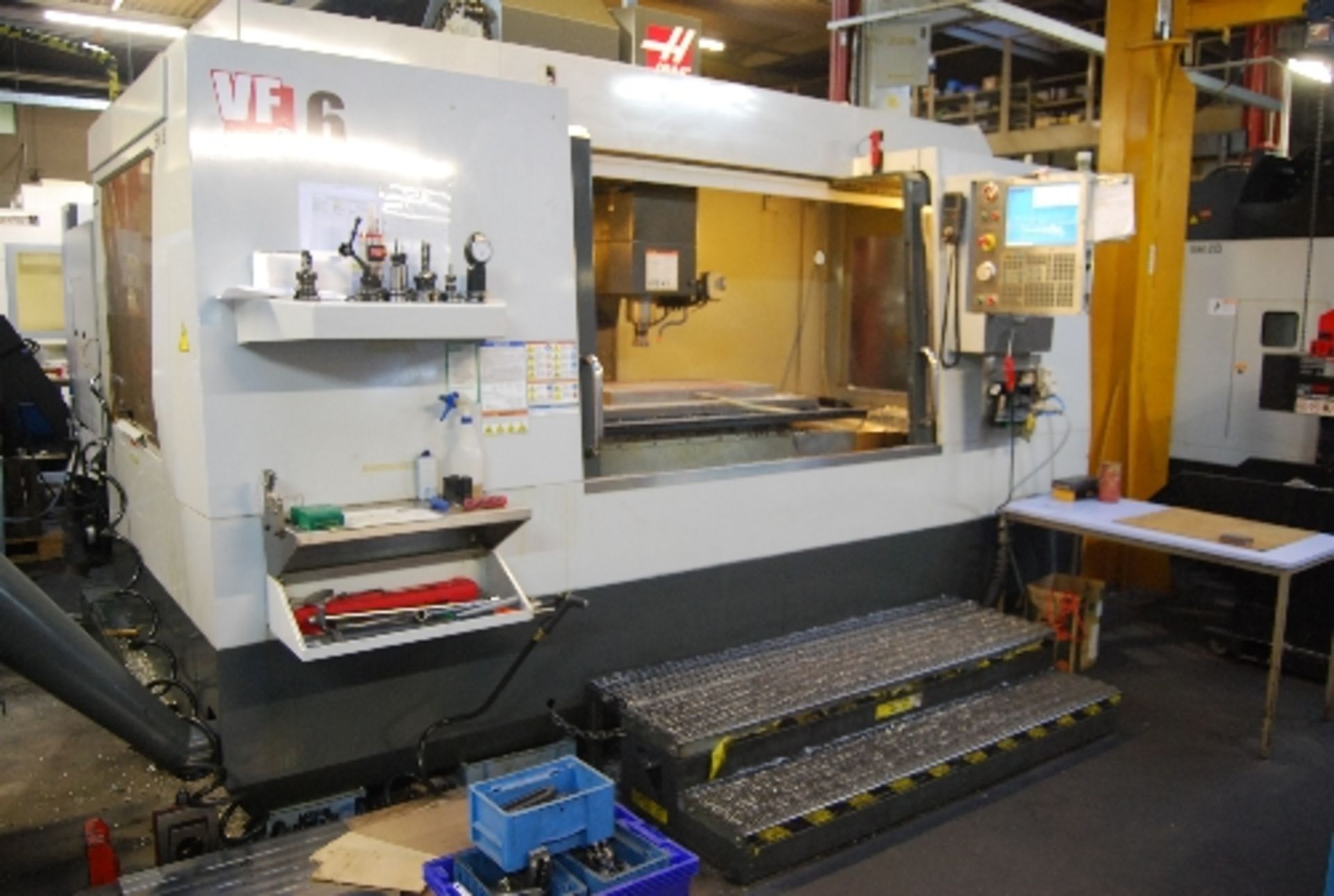 Haas VF6/40 single pallet vertical machining centre, serial no: 108360 (Year of manufacture 2011)