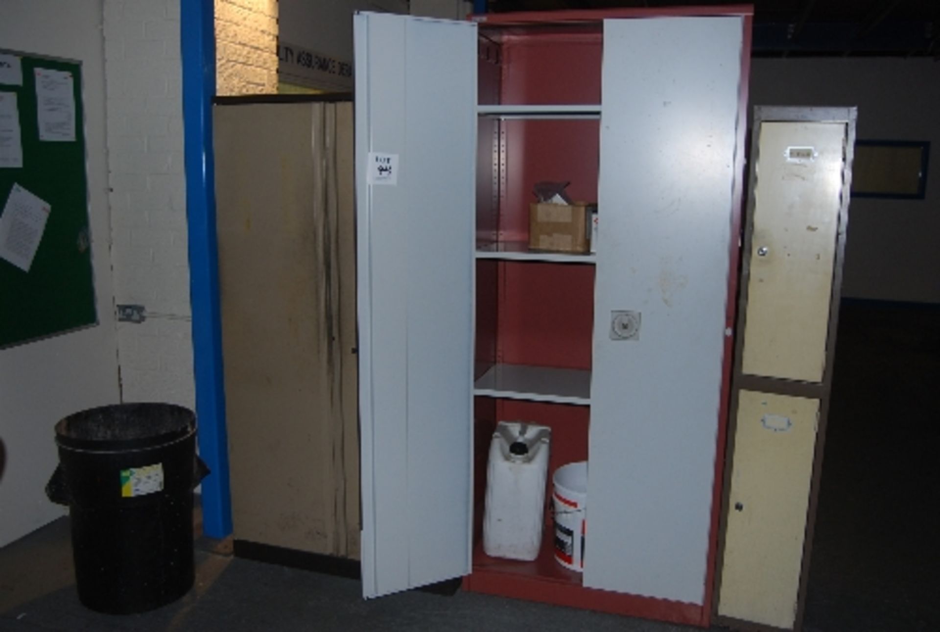 2 - Double door cupboards and twin compartment locker