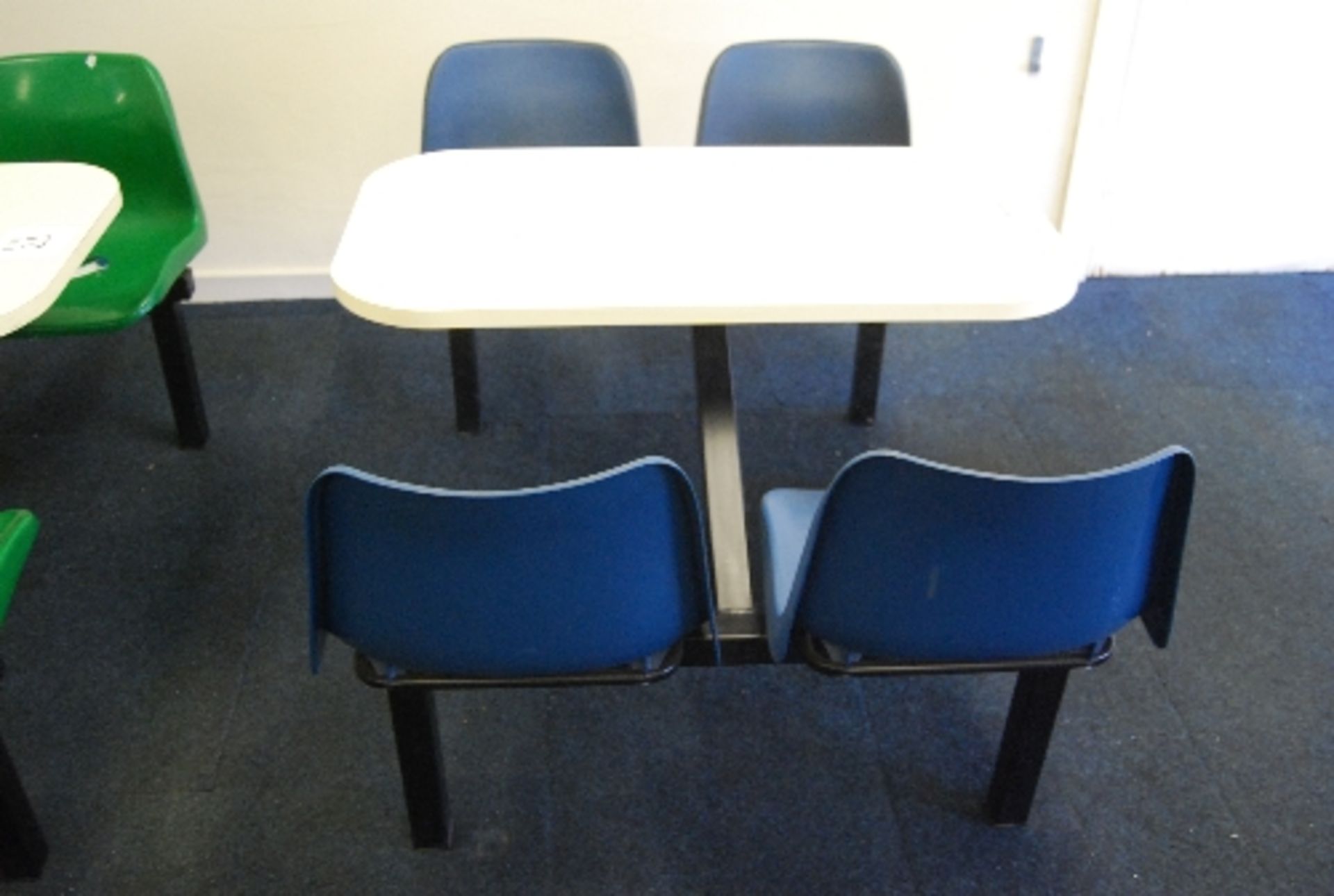 Single table and 4 chair canteen module