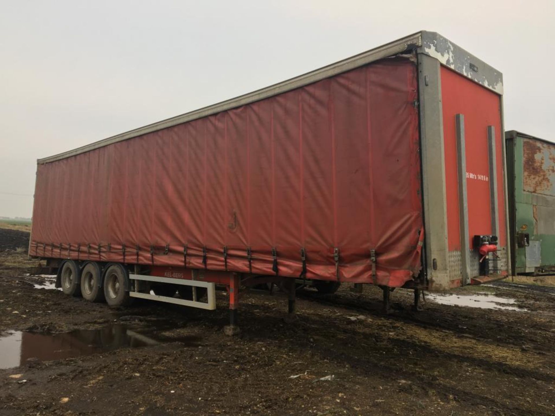 Kel-Berg 40ft tri-axle curtain sided artic trailer - Image 2 of 4