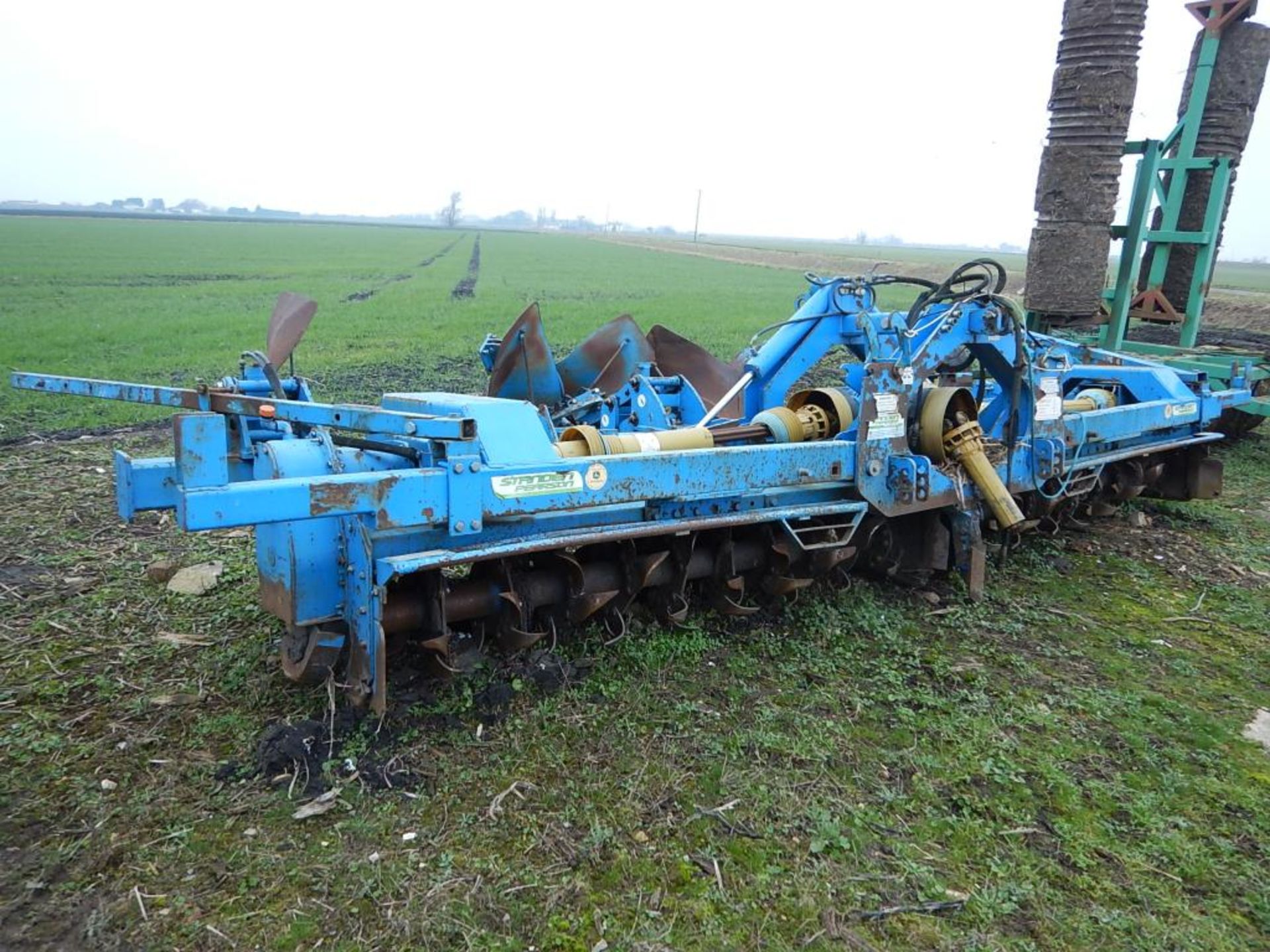 2007 Standen Pearson Powavator PV400/200 mounted hydraulic folding rotavator/bed former Serial No: