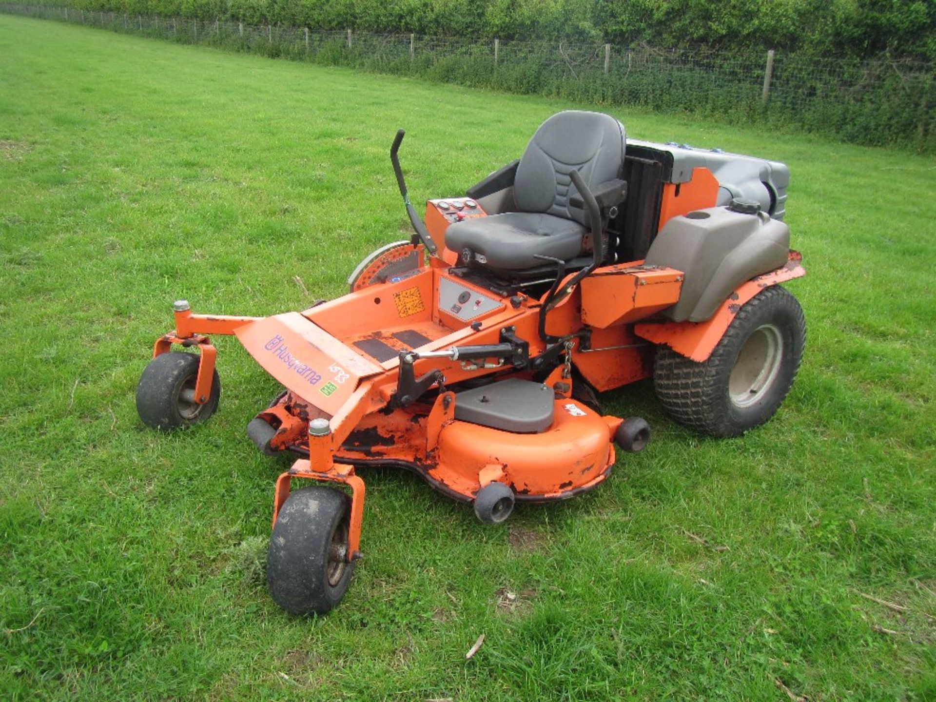 Husqvarna commercial BZ34 ride-on diesel mower with 5ft cutting deck