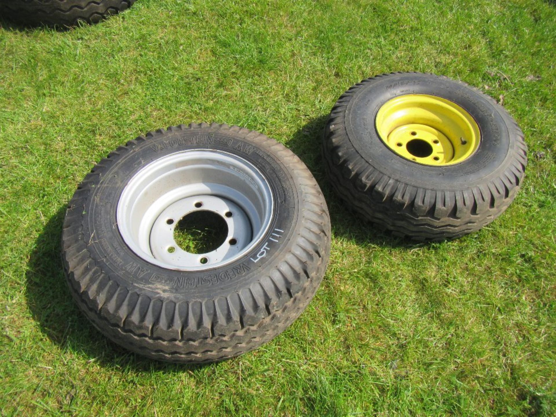 10/74-15.3 and 10/80-12 trailer wheels and tyres