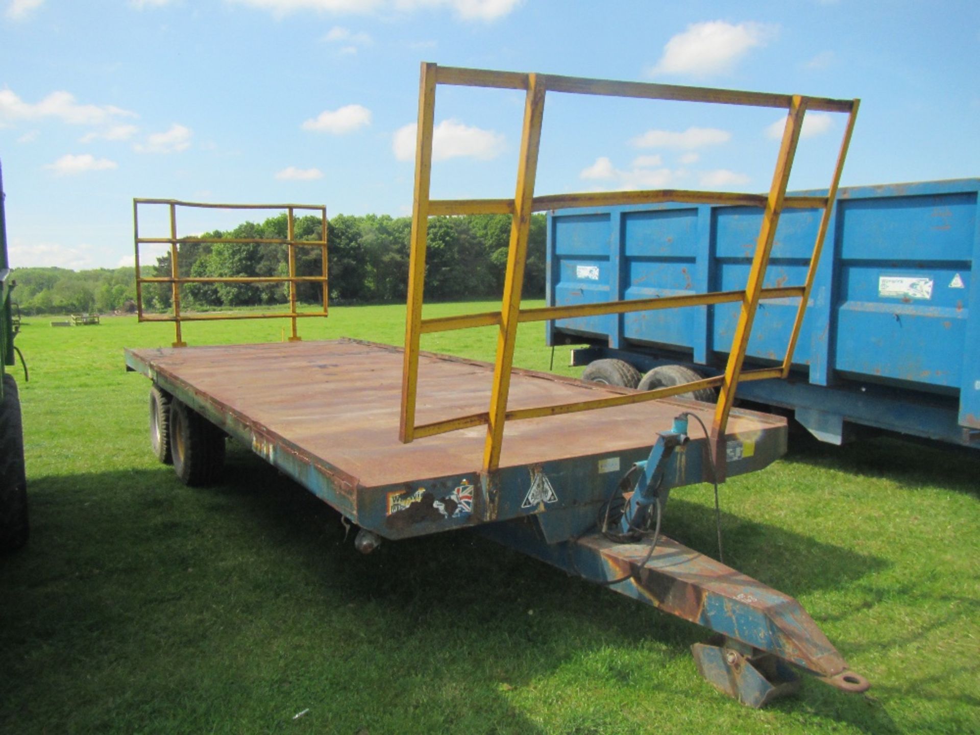 1995 12tonne tandem axle 21ft steel flat bed trailer Serial No. 1095MAY501
