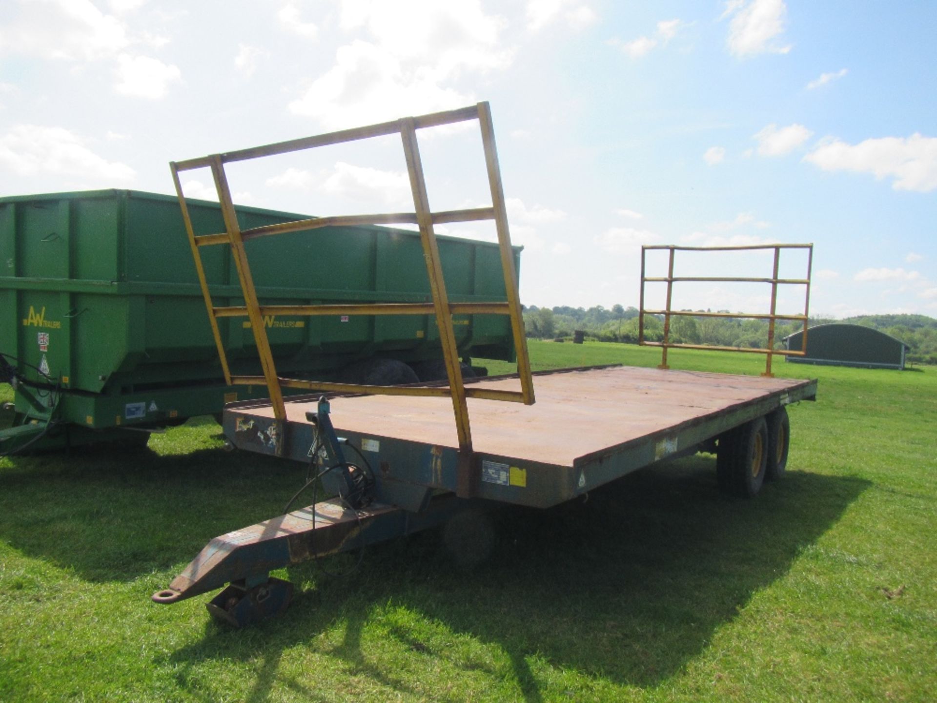 1995 12tonne tandem axle 21ft steel flat bed trailer Serial No. 1095MAY501 - Image 2 of 5
