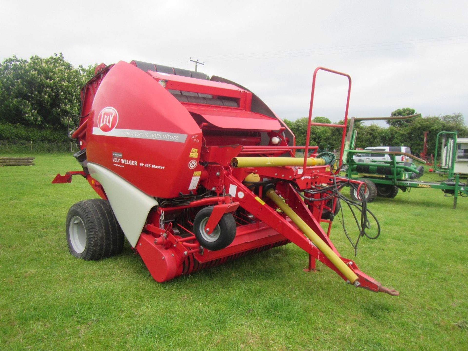 2010 Lely Welger RP435 single axle Master round baler, auto lube, wide pick up, fitted with chopper