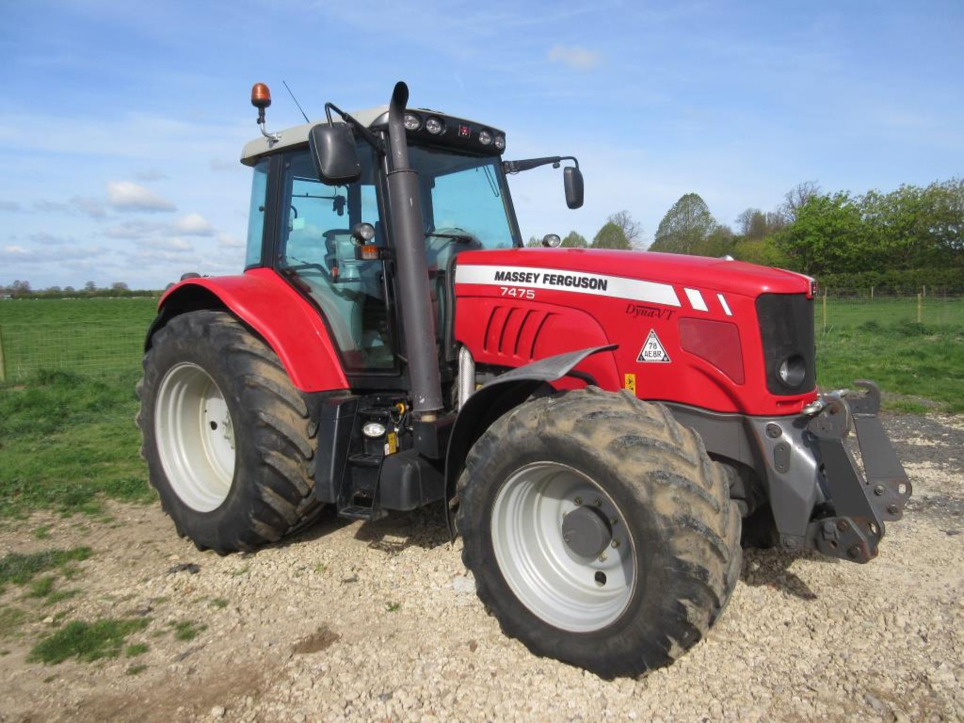 2012 MASSEY FERGUSON 7475 Dyna VT 4wd 50kph TRACTOR Fitted with front linkage, front and cab