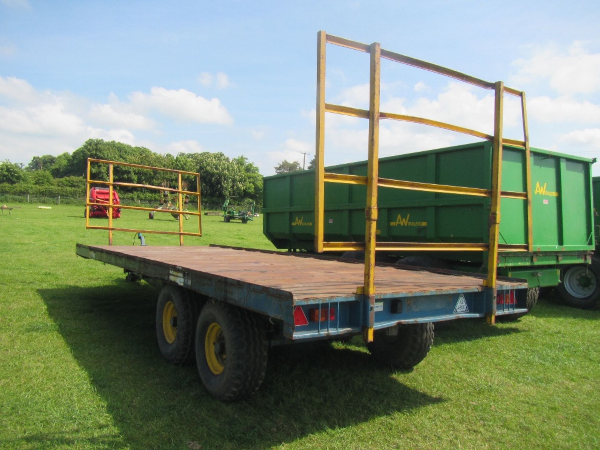 1995 12tonne tandem axle 21ft steel flat bed trailer Serial No. 1095MAY501 - Image 3 of 5
