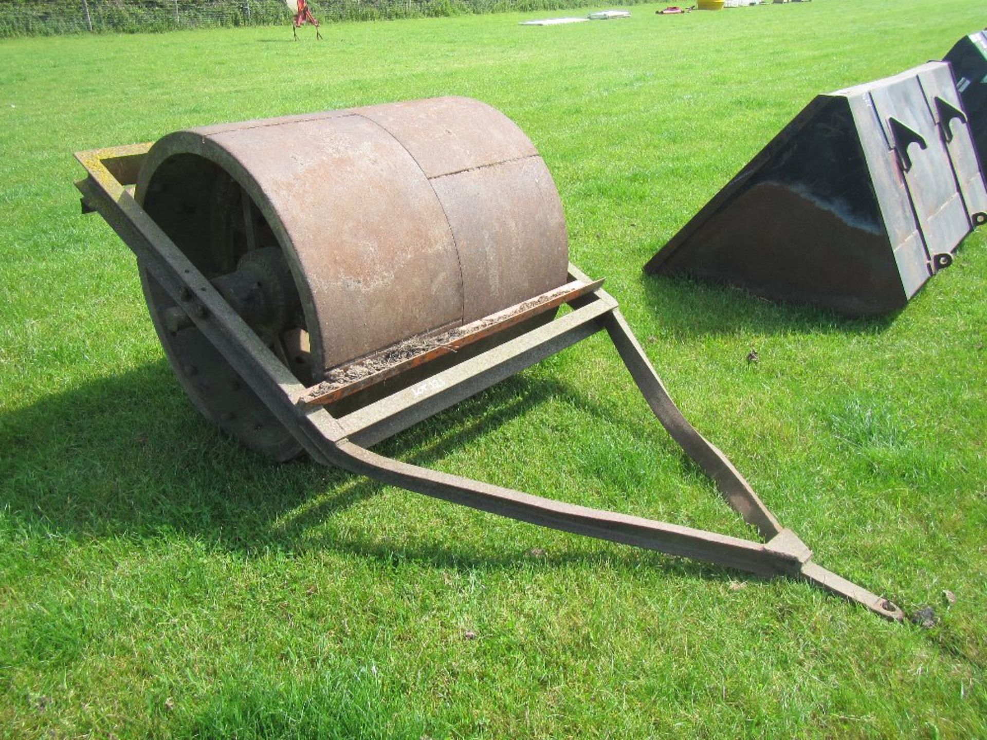 Wallis and Steevens, Basingstoke, front roller ex steam, engine fitted with drawbar conversion