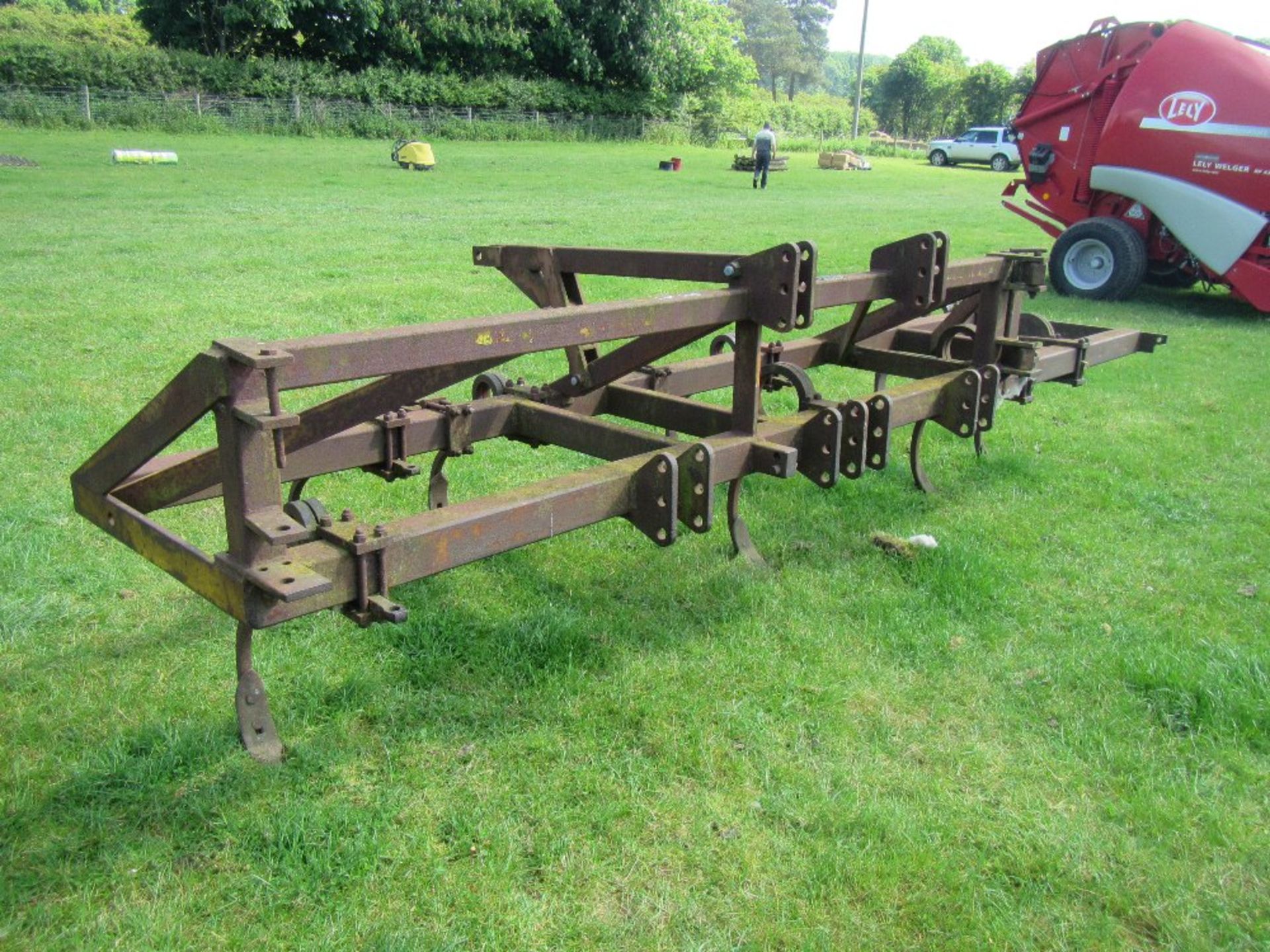 Oakes Bros 8 leg pigtail cultivator, approx 15ft