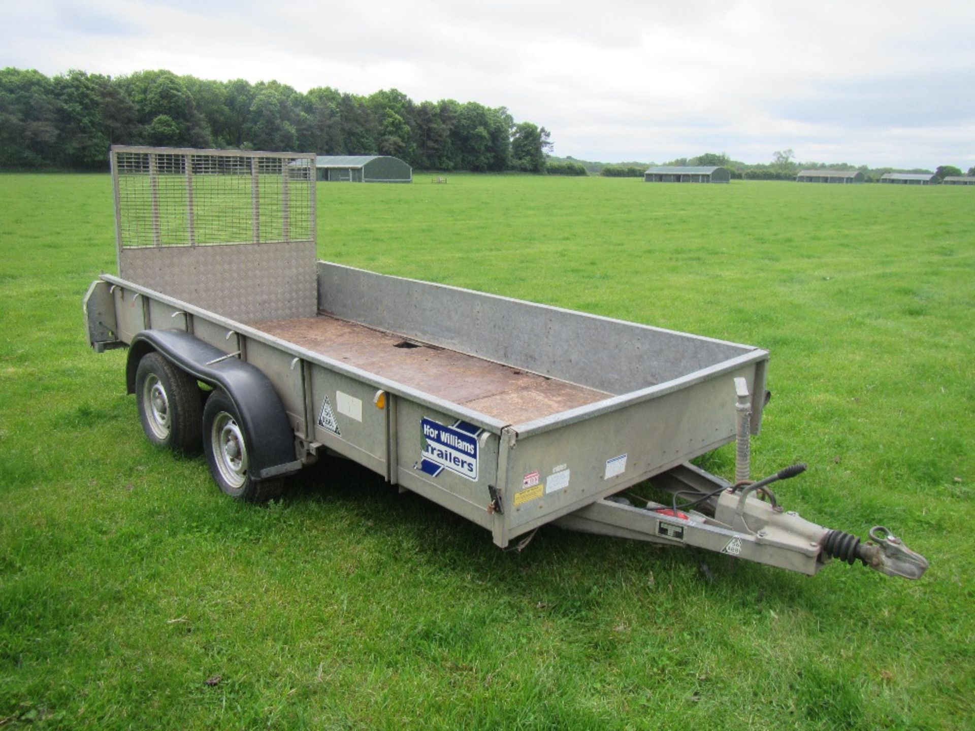 Ifor Williams steel tandem axle 12ft trailer Serial No. SCK60000020356442 - Bild 2 aus 4