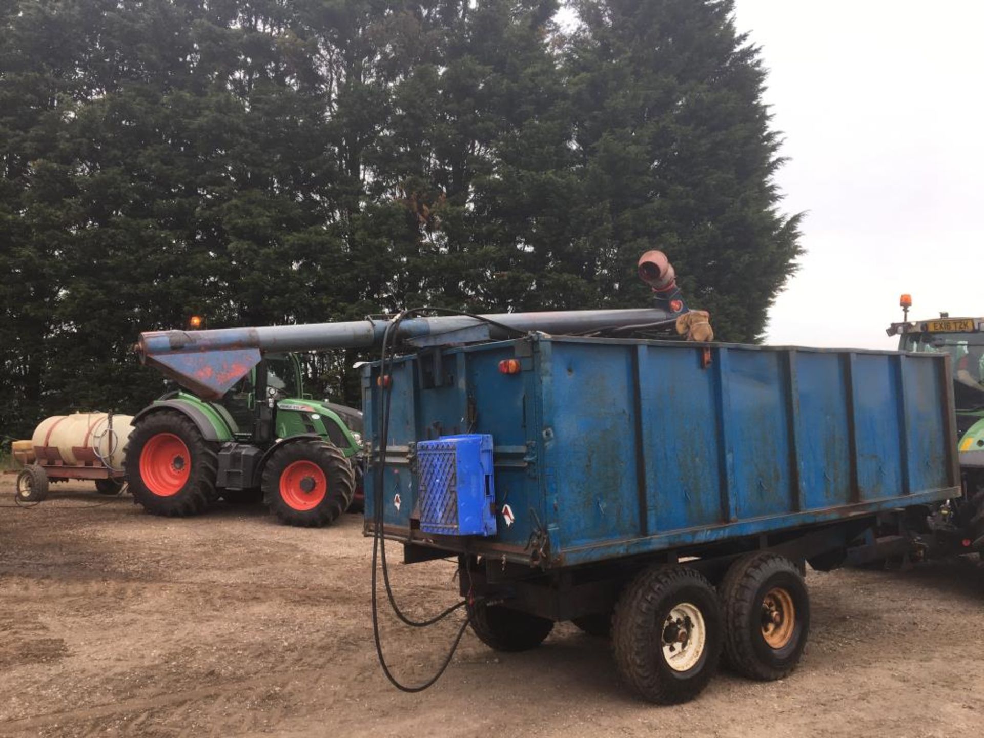 AS Marston 8t tandem axle tipping trailer with JE-MA drill filling auger - Image 4 of 4