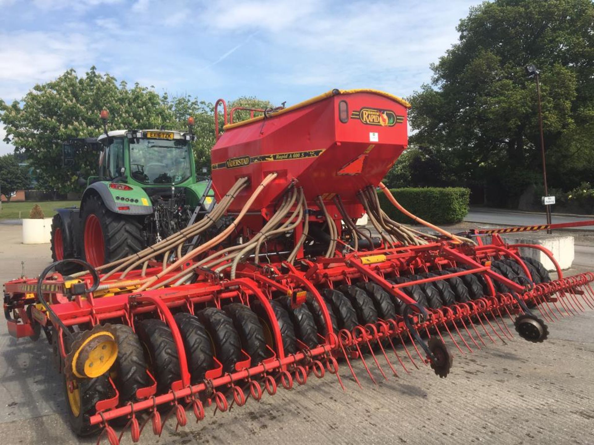 Vaderstad Rapid A600S 'system disc' trailed hydraulic folding drill with ground radar, tramline - Image 3 of 3