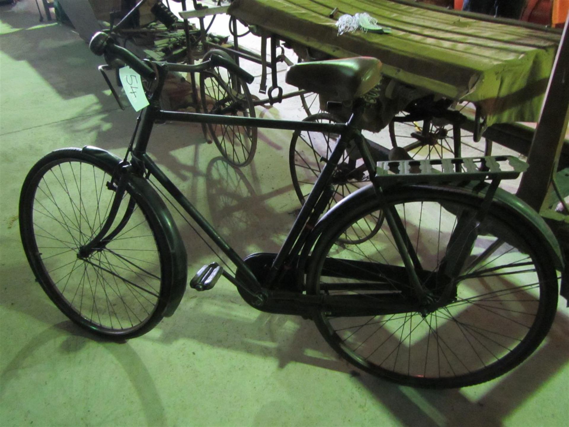 Gent's vintage bicycle, single speed fitted with carrier