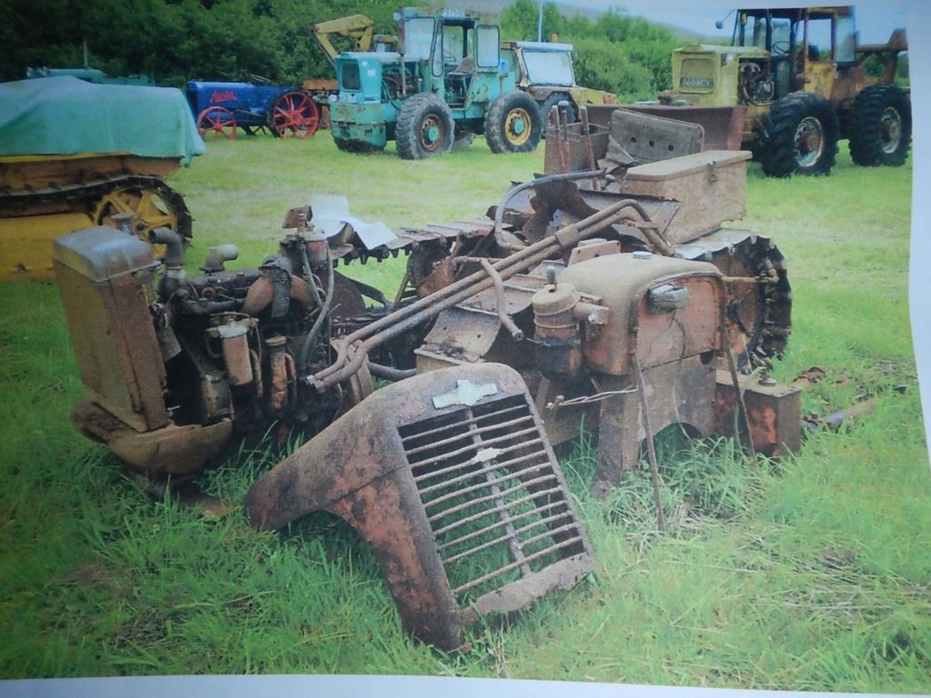HOWARD Platypus 30/PD2 diesel CRAWLER TRACTOR Dismantled with front dozer blade