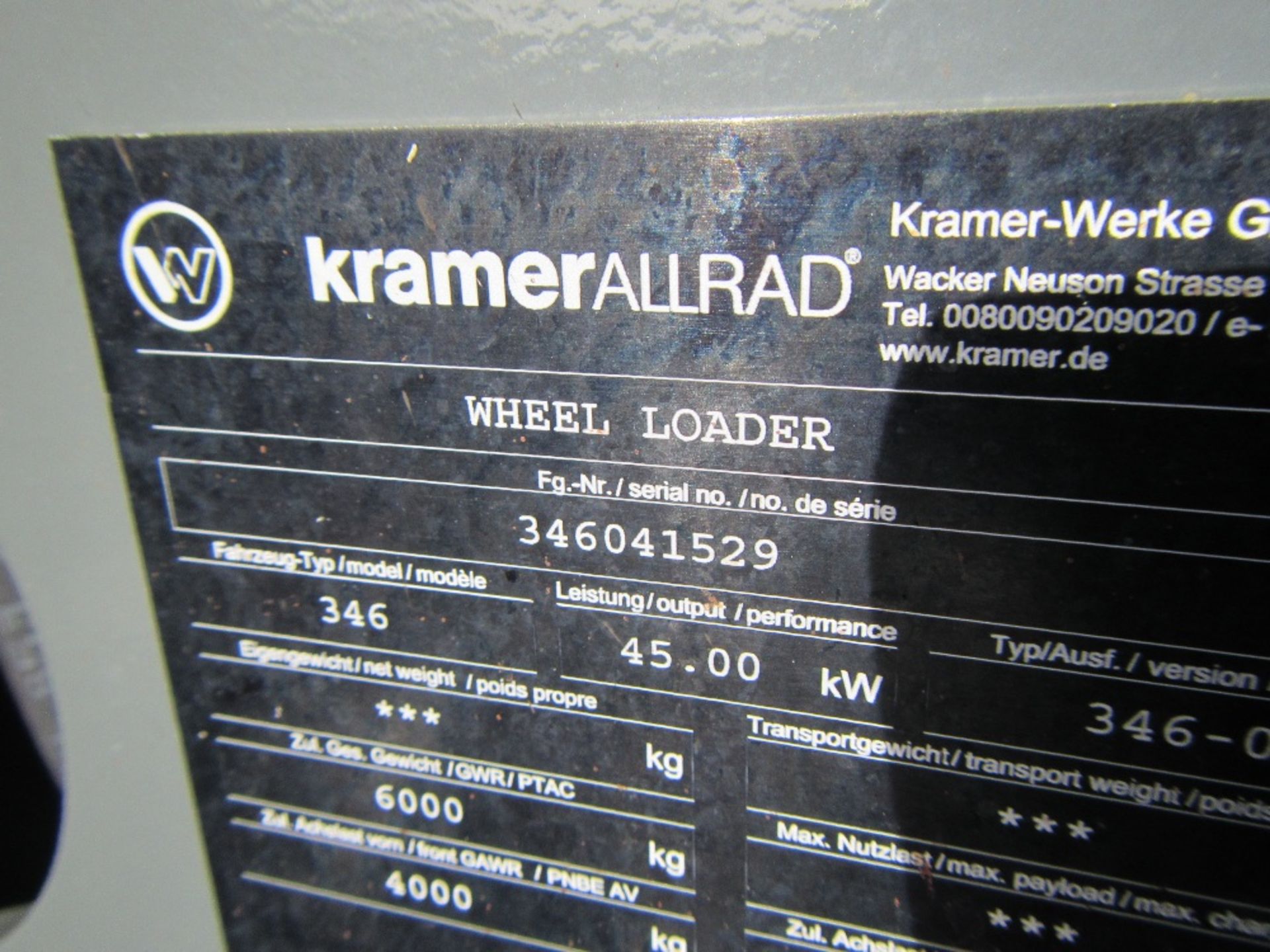 Kramer 850 Loader Reg. No. PE63 OCL Ser No 346041529 - Image 16 of 16