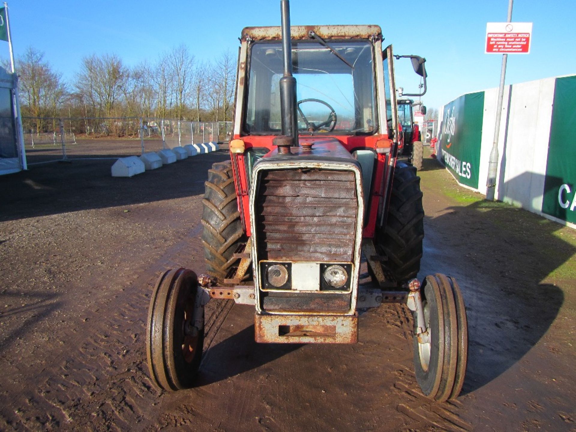Massey Ferguson 590 Tractor c/w 2 Door Cab & Wide Back Wheels. No V5. 4800 hrs. Reg. No. HAN 433W - Image 2 of 17