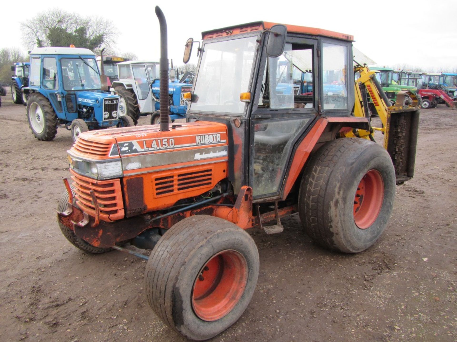 Kubota L4150 Tractor c/w Twose Flail Hedgecutter Reg. No. G554 YPV