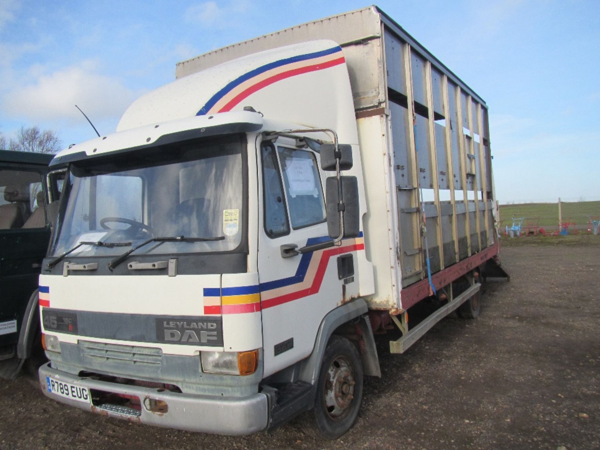 Daf 150 Williams Cattle Box Mileage: 158,950. No MOT Reg. No. R789 EUG