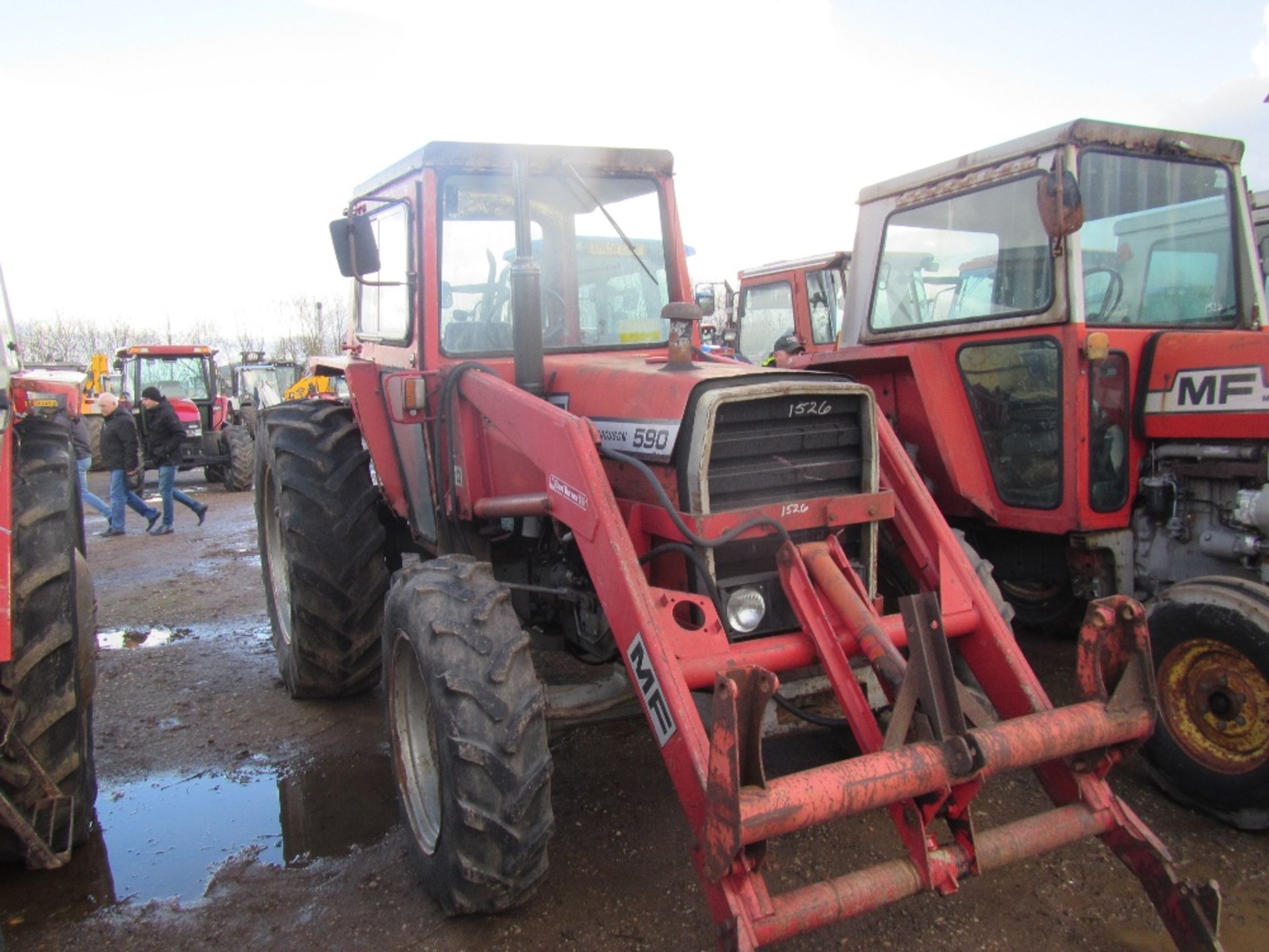 Massey Ferguson 590 4wd Tractor. Reg Docs will be supplied. Reg. No. SPF 211X - Image 3 of 5