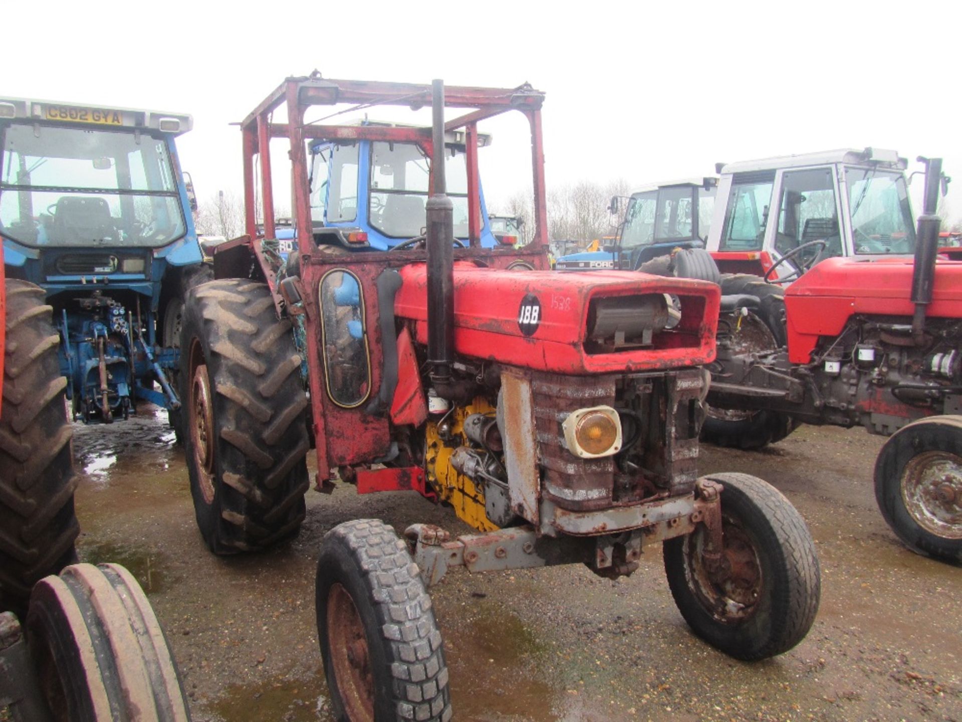 Massey Ferguson 188 2wd Tractor c/w 4 Bolt Pump, Long PTO Ser No 371156 - Image 3 of 6