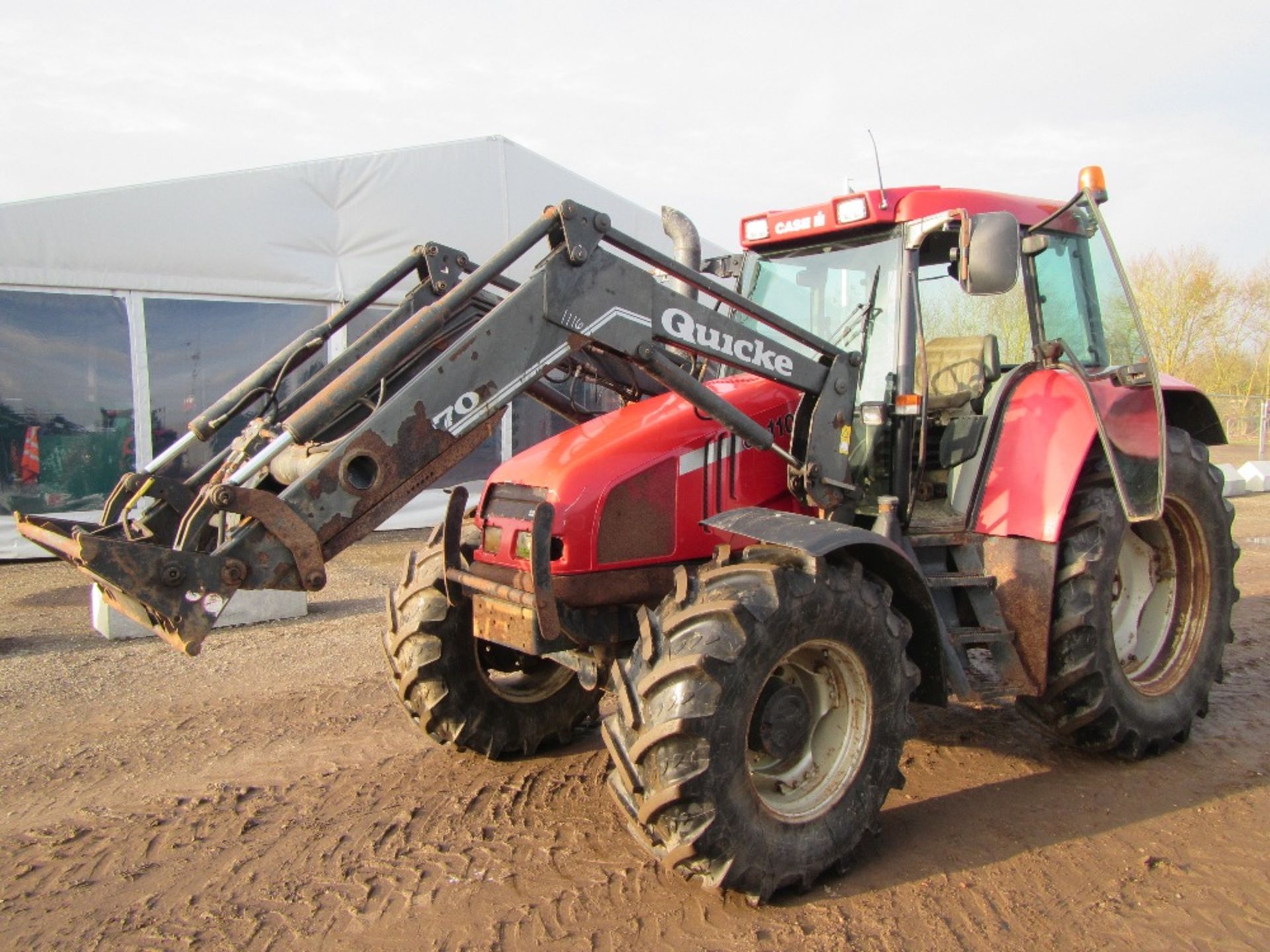 Case CS110 4wd Tractor c/w Quicke Q970 Loader. Reg. No. ST52 MLV. Ser. No. DBD0079557