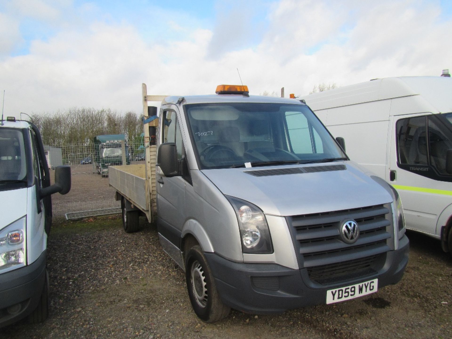 Volkswagon Crafter 109 LWB 2.5 Litre 14ft Dropside Van c/w Tow Bar, Full Service History. Reg Docs - Image 3 of 6