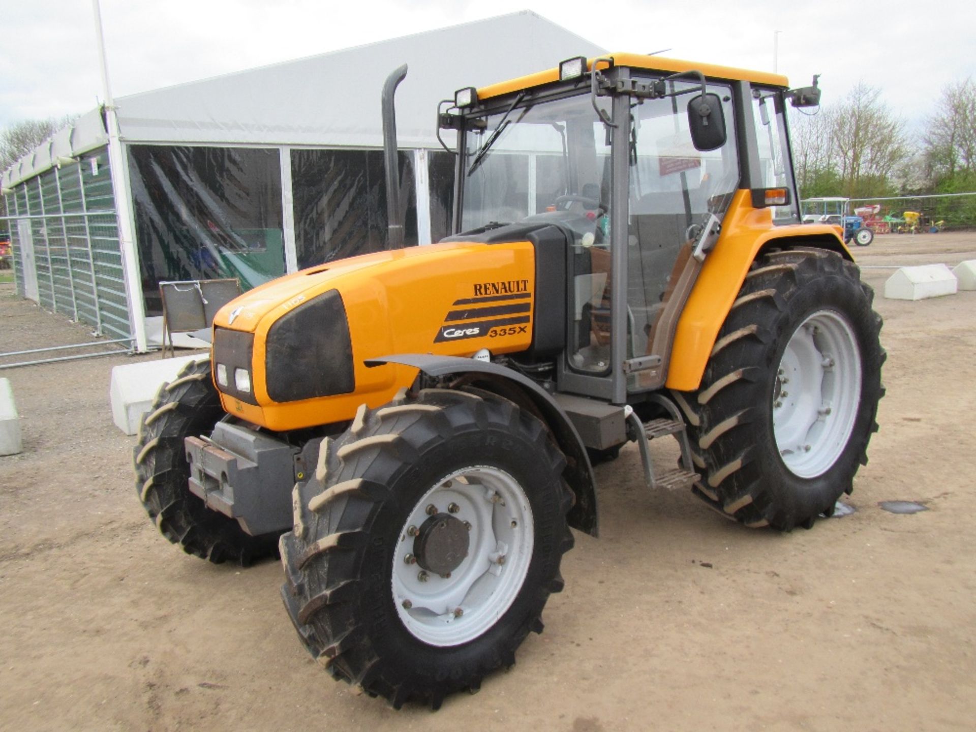 Renault 335X Tractor c/w Q Cab, Power Shuttle, 16.9x34 Reg. No. SN03 HKC