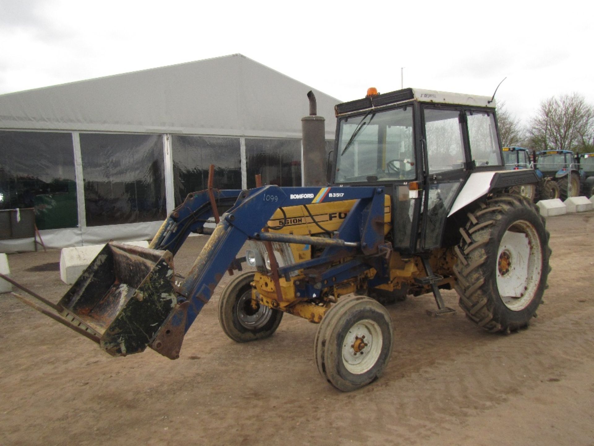 Ford 5610H 2wd Tractor c/w Bomford 3517 Power Loader. 2 Owners from new, Ex Council Reg. No. C429