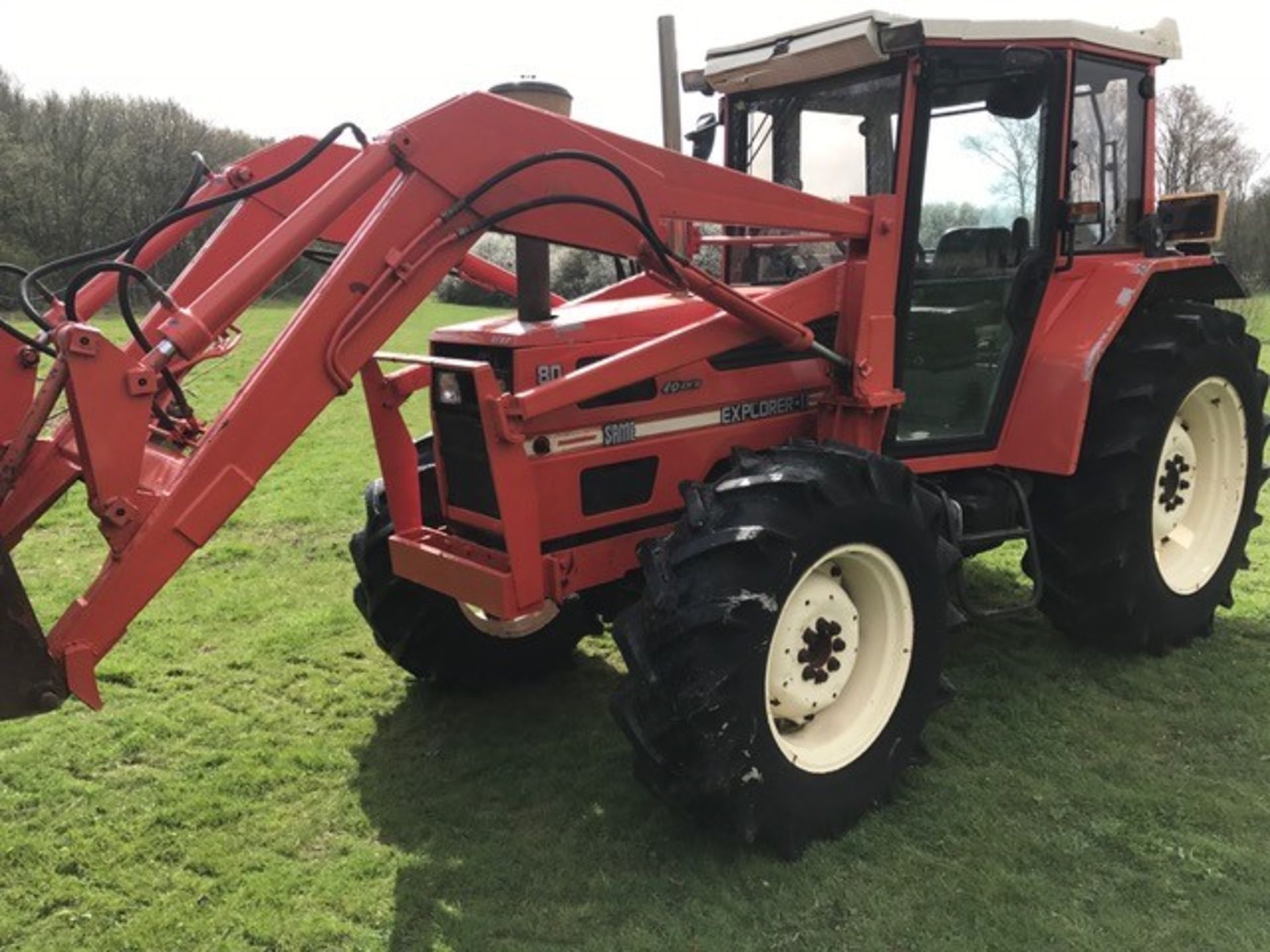 Same 80 Explorer II 4wd Tractor c/w Front Loader & Bucket Reg. No. Q240 NKE 2767 Hrs UNRESERVED LOT